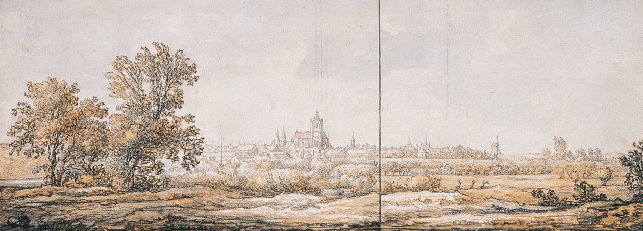 Widok na Arnhem od południa autorstwa Aelbert Cuyp