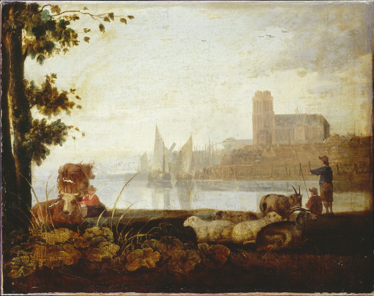 Widok na Maas autorstwa Aelbert Cuyp