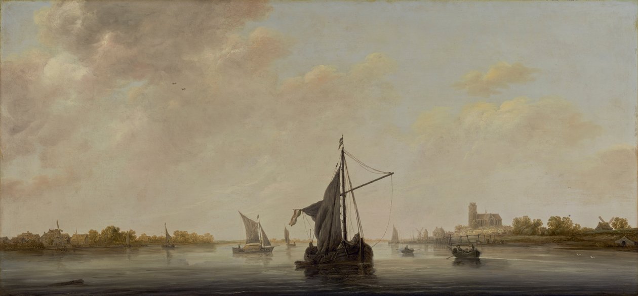 Widok na Maas w Dordrecht, ok. 1645-46 autorstwa Aelbert Cuyp
