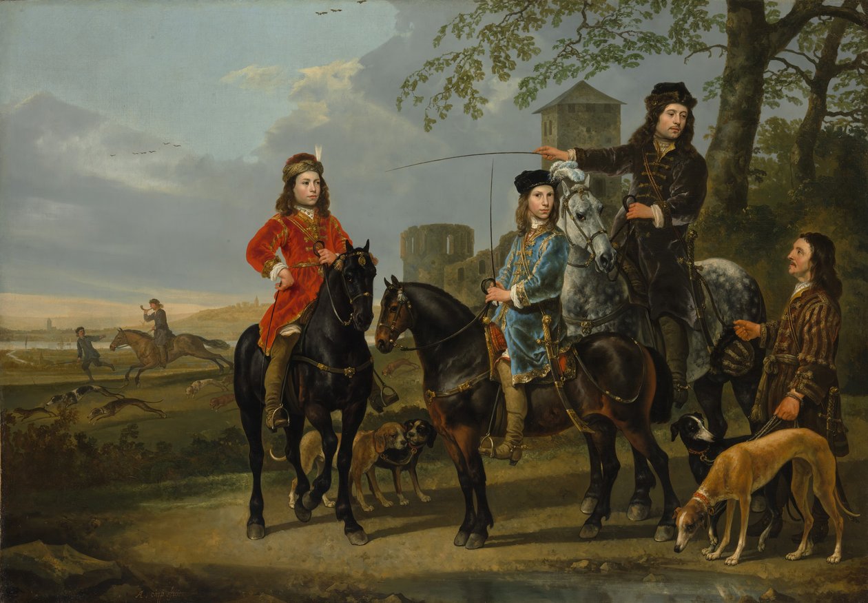 Portret konny Cornelisa 1639-1680 i Michiela Pompe van Meerdervoort..., ok. 1652-53. autorstwa Aelbert Cuyp