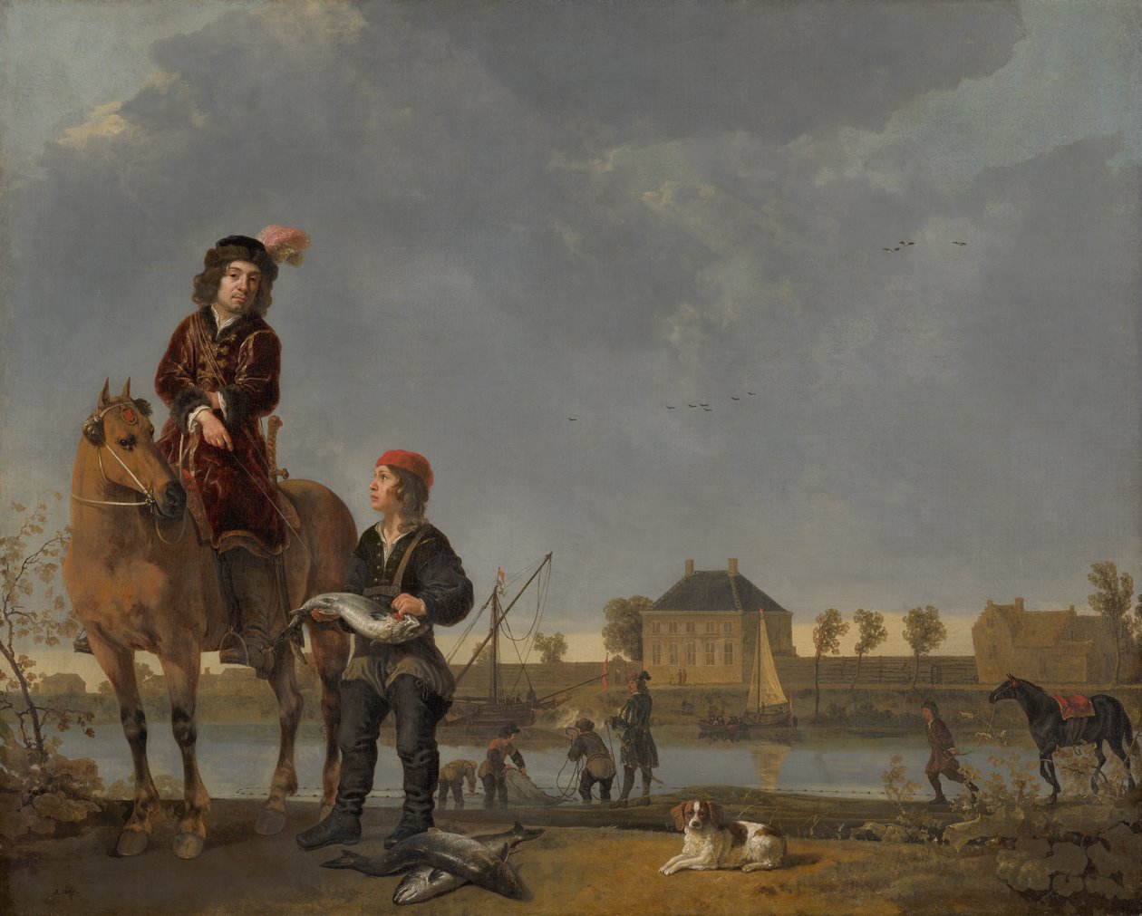 Portret konny Pietera de Roovere autorstwa Aelbert Cuyp