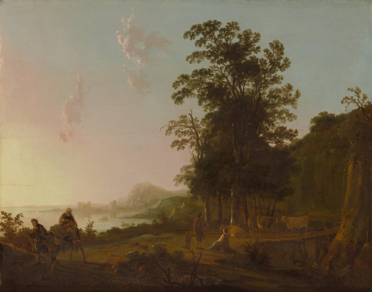 Krajobraz z ucieczką do Egiptu, ca. 1650. autorstwa Aelbert Cuyp