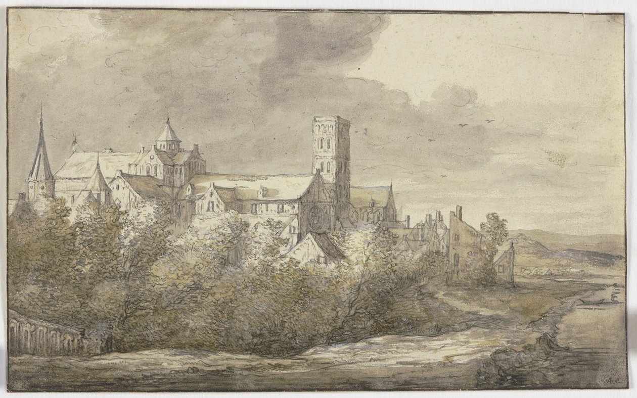 Kościół św. Marii w Utrechcie autorstwa Aelbert Cuyp