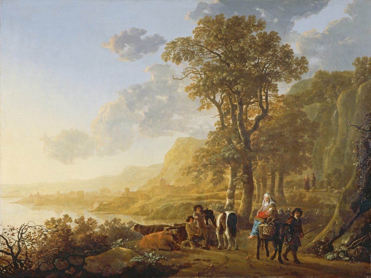 Ucieczka do Egiptu autorstwa Aelbert Cuyp