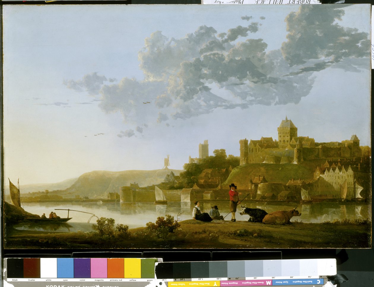 Valkhof w Nijmegen (olej na drewnie) autorstwa Aelbert Cuyp