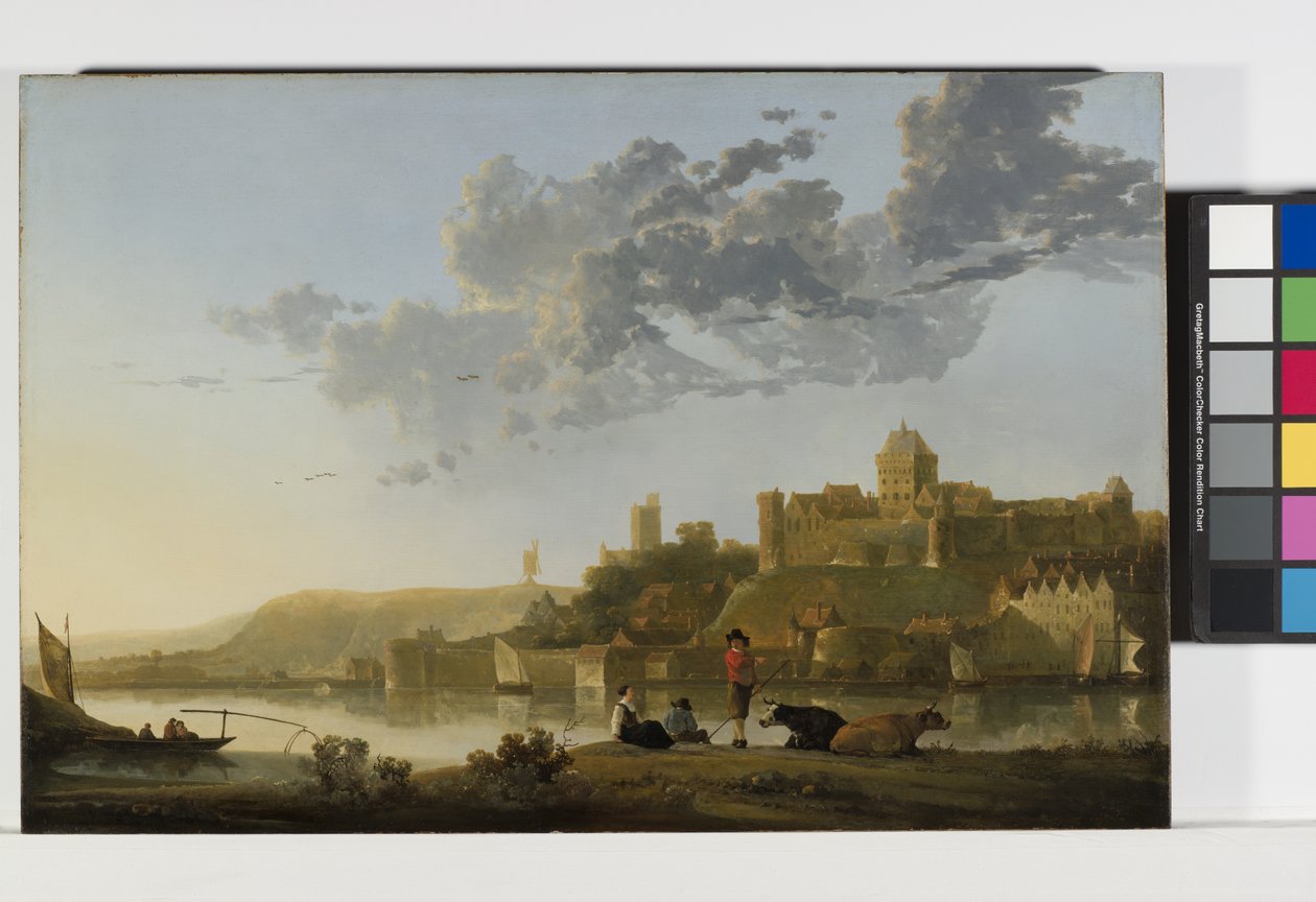 Valkhof w Nijmegen, około 1652-1654 (olej na drewnie) autorstwa Aelbert Cuyp