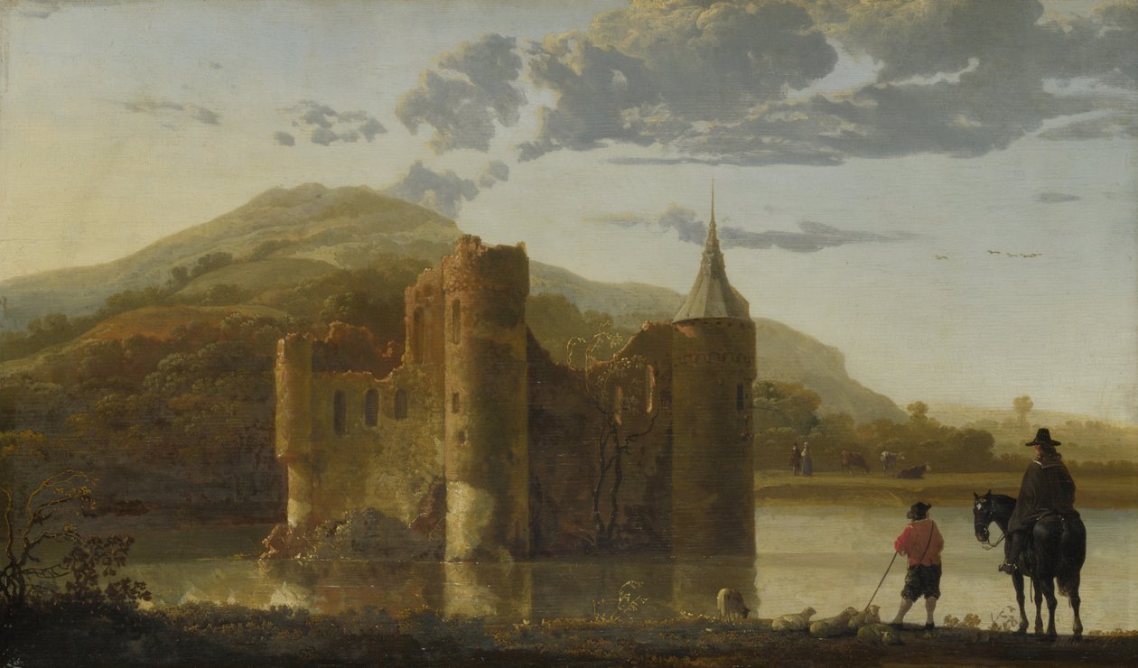 Zamek Übbergen, ok. 1930 r. 1655 autorstwa Aelbert Cuyp