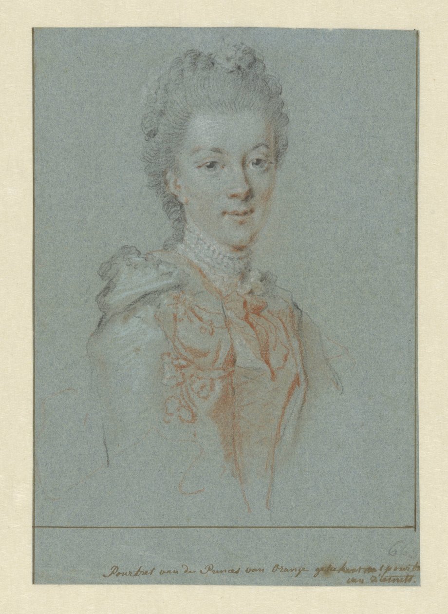 Portret Wilhelminy Frederica Sophia z Prus autorstwa Aert Schouman