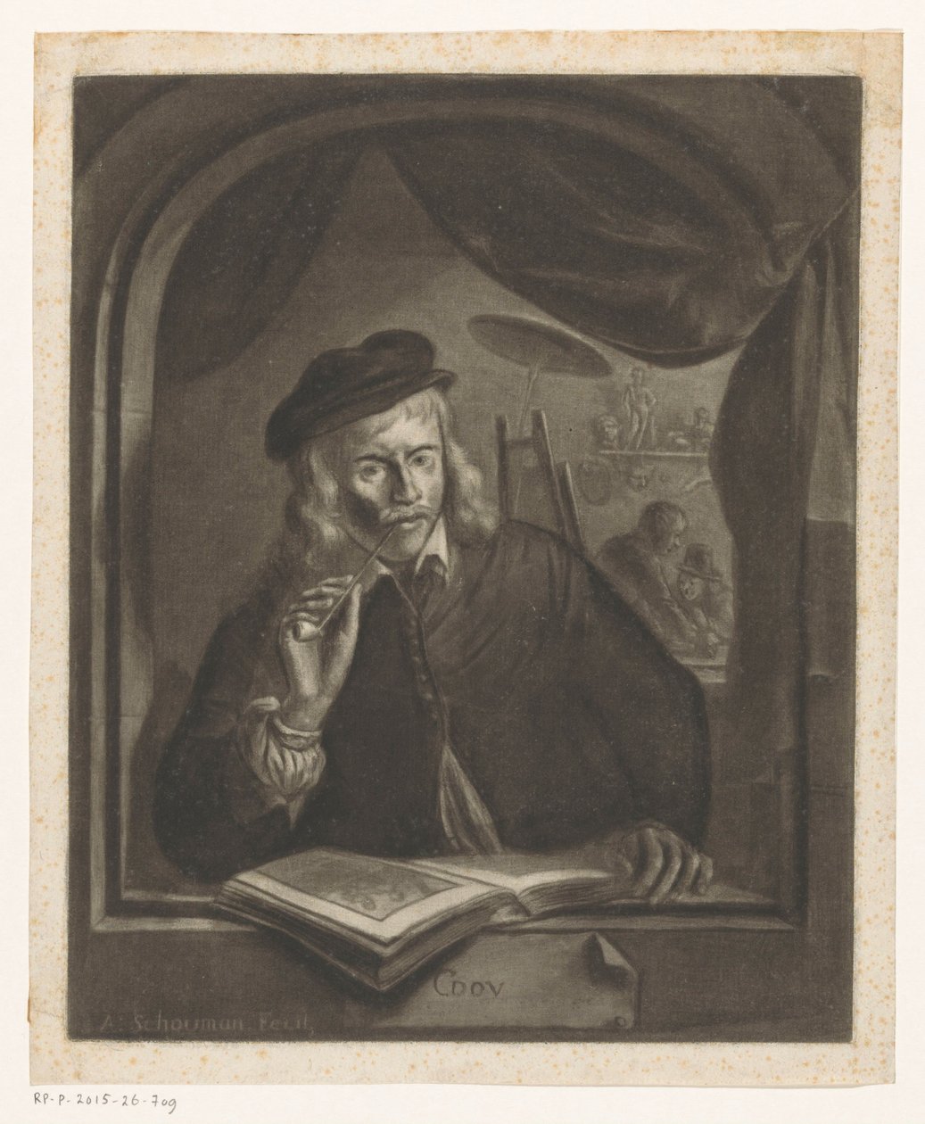 Autoportret Gerarda Dou autorstwa Aert Schouman