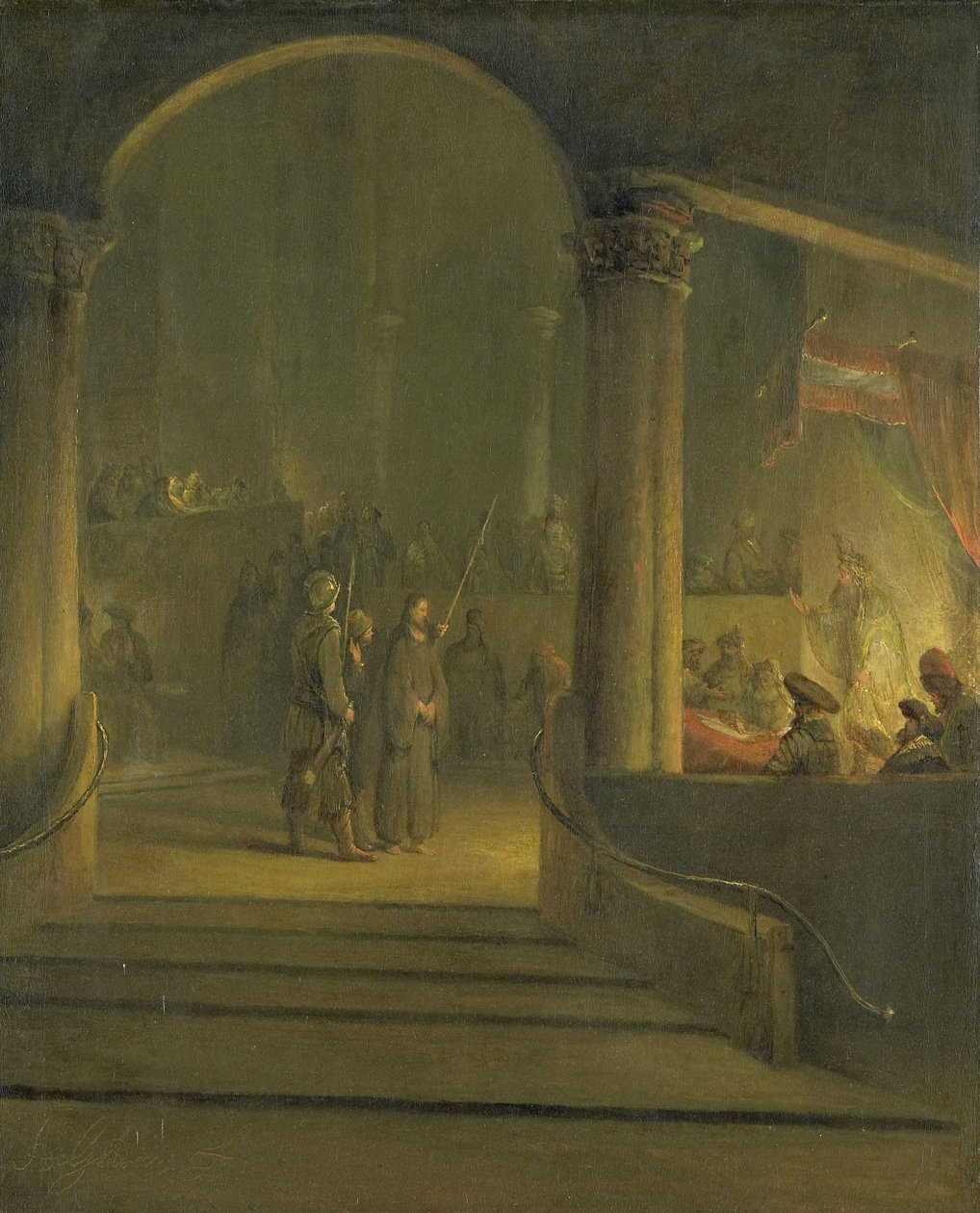 Chrystus przed Kajfaszem autorstwa Aernt de Gelder