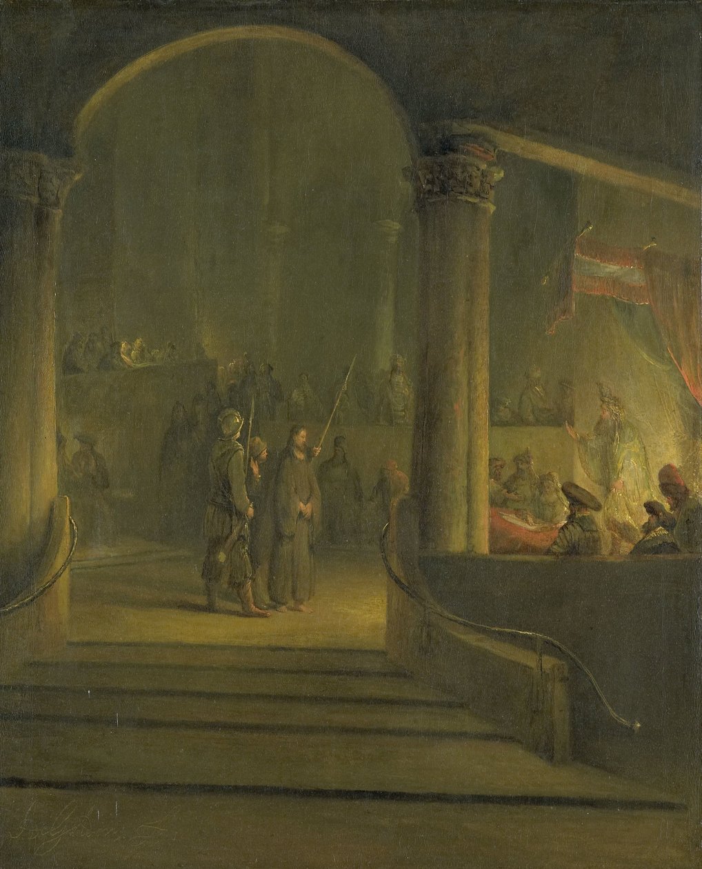 Chrystus przed Kajfaszem autorstwa Aernt de Gelder