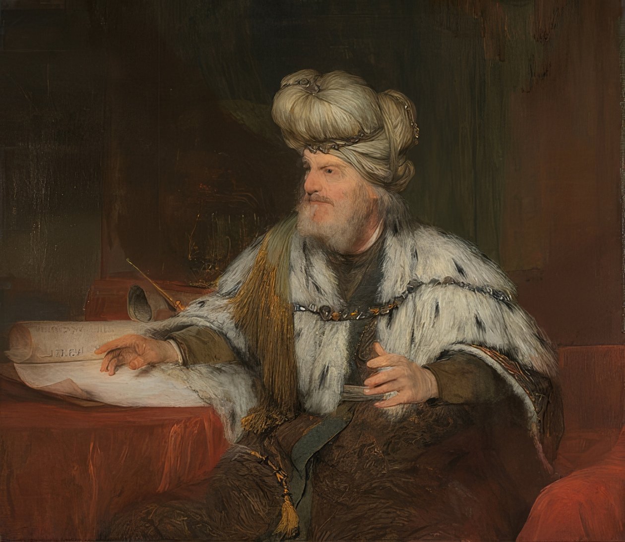 Król Dawid. 1680-85 autorstwa Aernt de Gelder