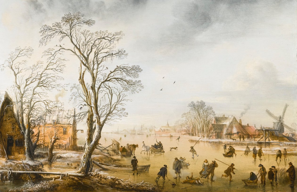 Krajobraz zimowy autorstwa Aert van der Neer