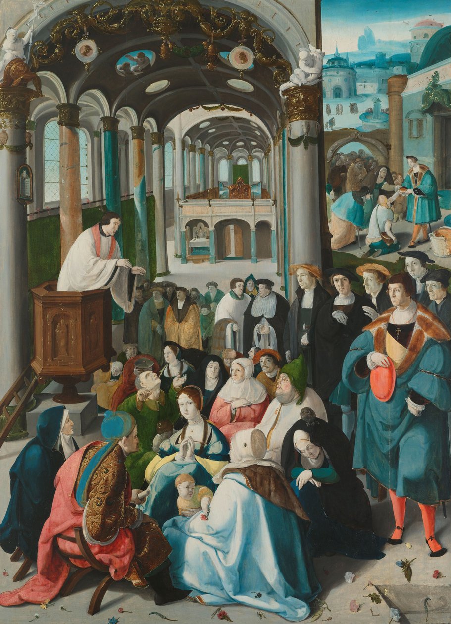 Powołanie św. Antoniego, ok. 1530 (olej na desce) autorstwa Aertgen Claesz van Leyden