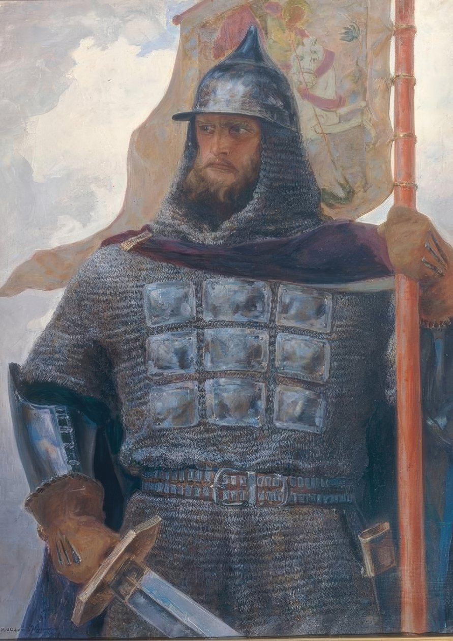 Aleksander Newskij autorstwa Afanasij Kulikow