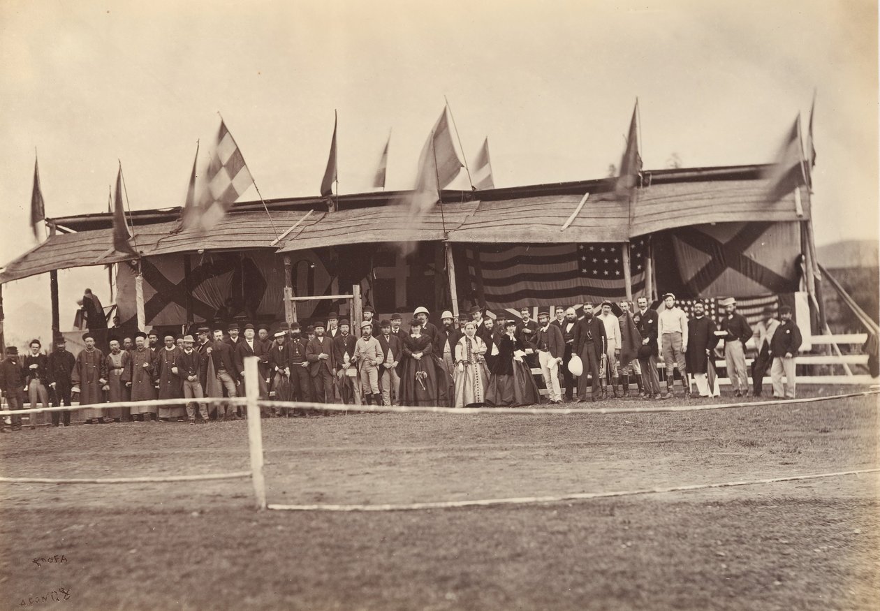 Wielka Trybuna, Foochow Fuzhou, ca. 1869. autorstwa Afong Lai