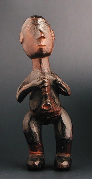 Stojąca figura Europejczyka trzymającego fajkę, Afryka Płd.-Wsch., koniec XIX w. (drewno) autorstwa African