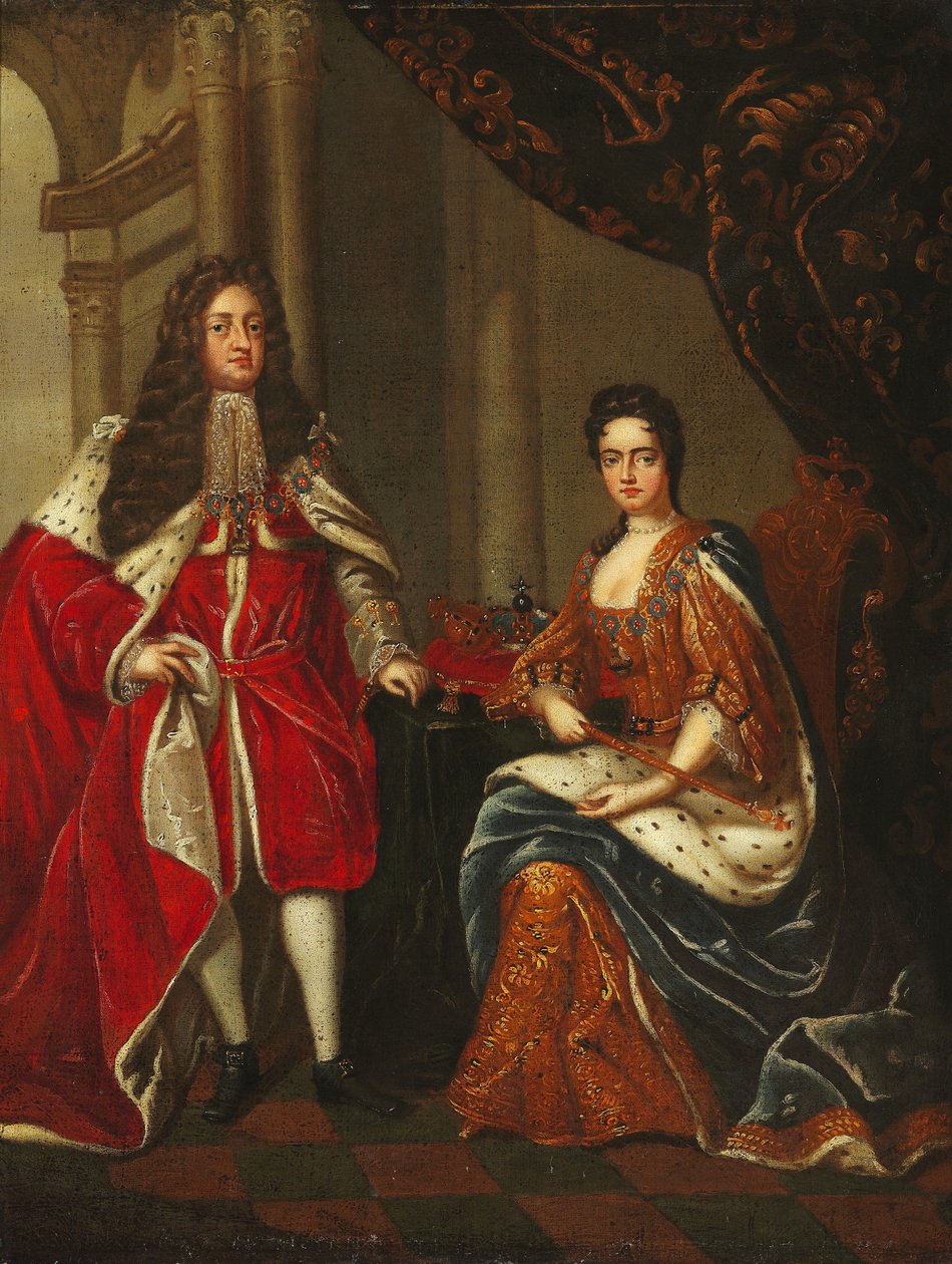 Portret królowej Anny Anglii i Jerzego księcia Danii autorstwa Charles Boit