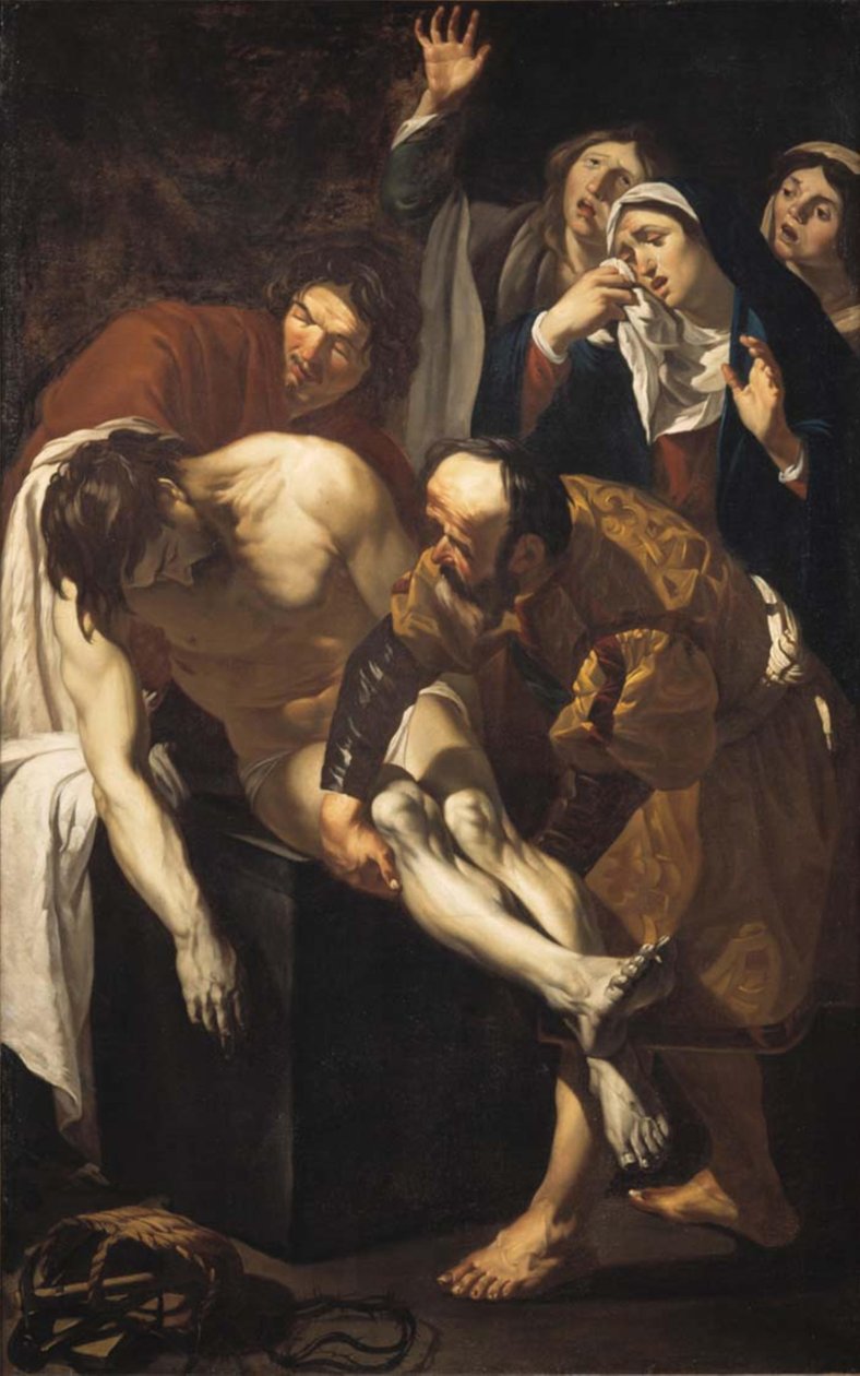 Zejście z krzyża lub lament autorstwa After Dirck van Baburen