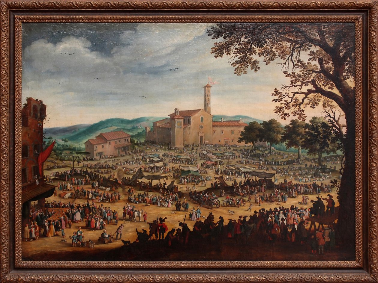 Jarmark Impruneta autorstwa After Jacques Callot