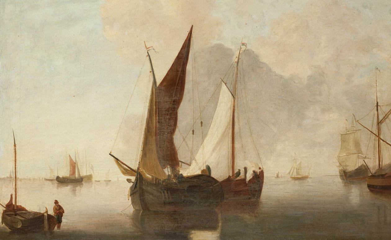 Przepływające łodzie autorstwa After John Sell Cotman