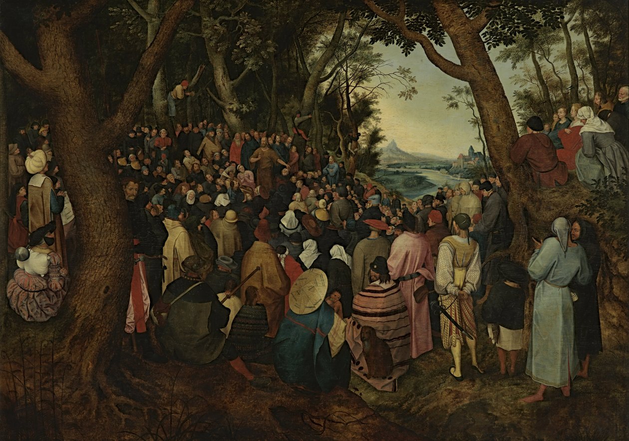 Święty Jan przemawia do tłumu (kopia za Pieterem Bruegelem Starszym) autorstwa After Pieter Brueghel the Elder