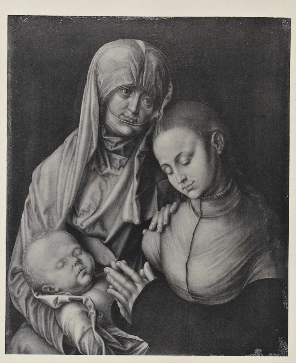 Dziewica z Dzieciątkiem i świętą Anną. autorstwa After Albrecht Dürer