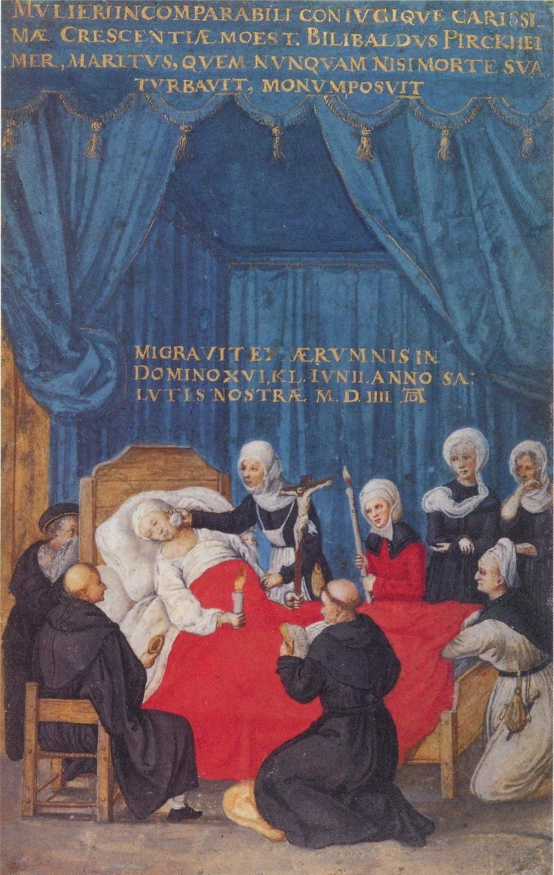 Śmierć Crescentii Pirckheimer autorstwa After Albrecht Dürer