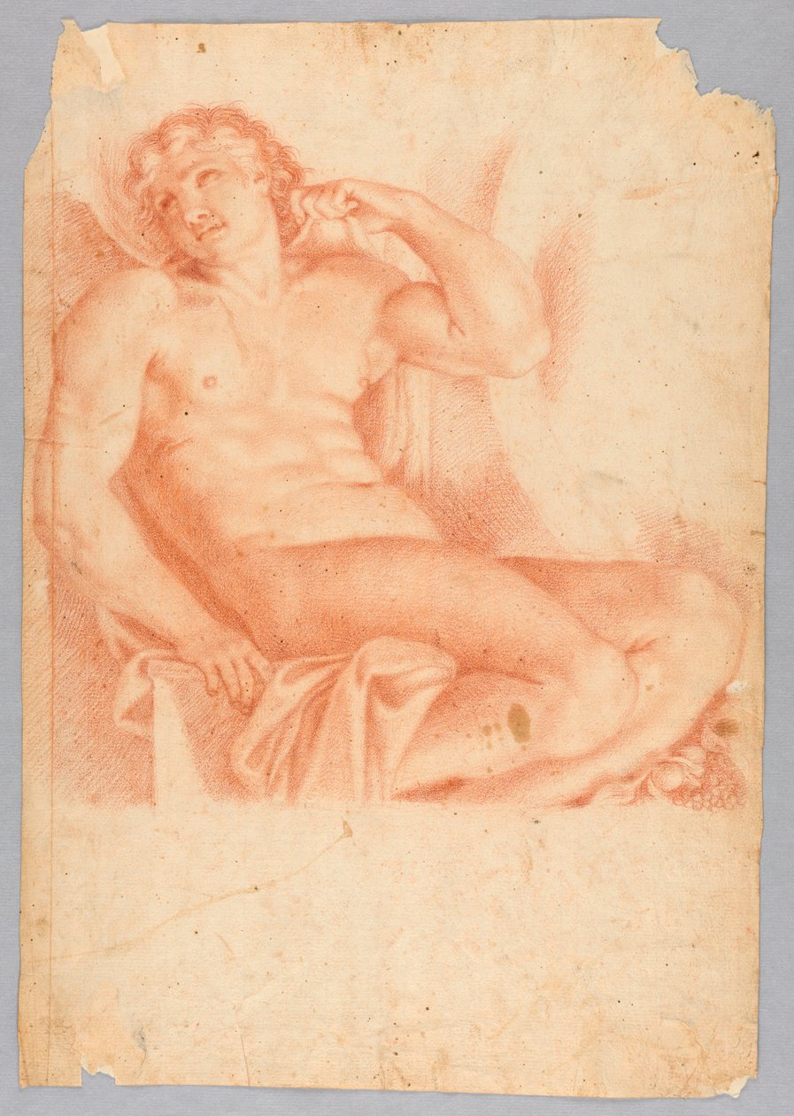 Niewolnik od Hero i Leander w Galerii Farnese, według Annibale Carracci autorstwa After Annibale Carracci
