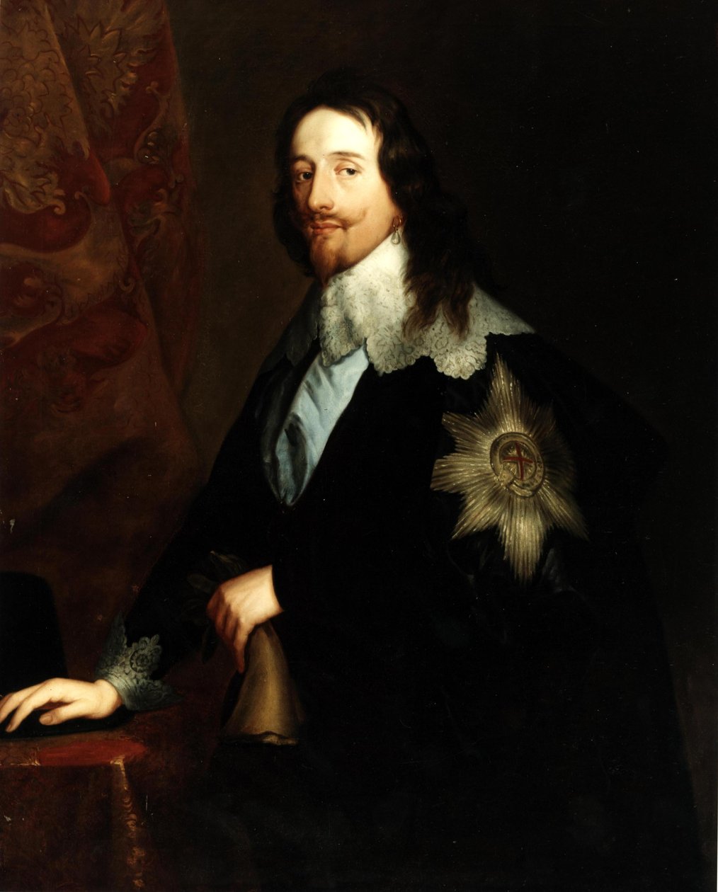 Portret króla Karola I (1600-1649) autorstwa after Anthony van Dyck