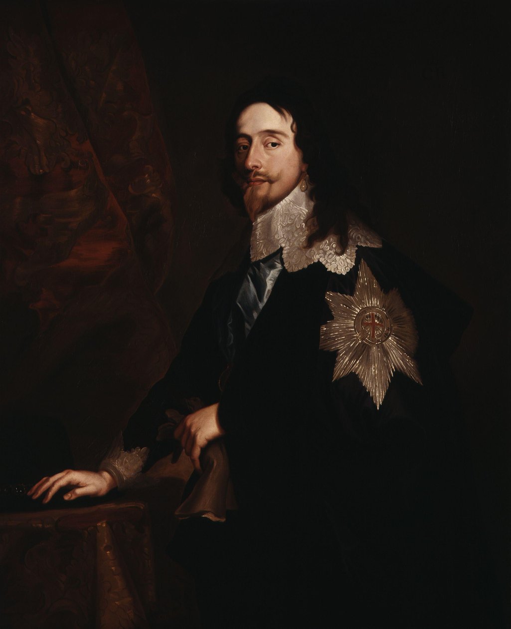 Portret króla Karola I (1600-1649) autorstwa after Anthony van Dyck