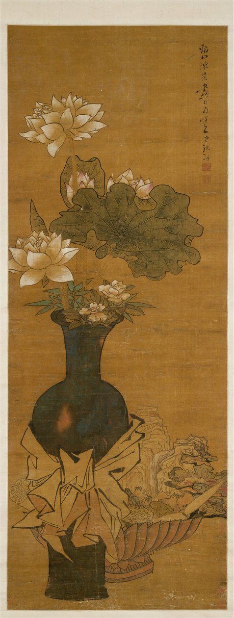 Wazon kwiatów. autorstwa After Chen Hongshou
