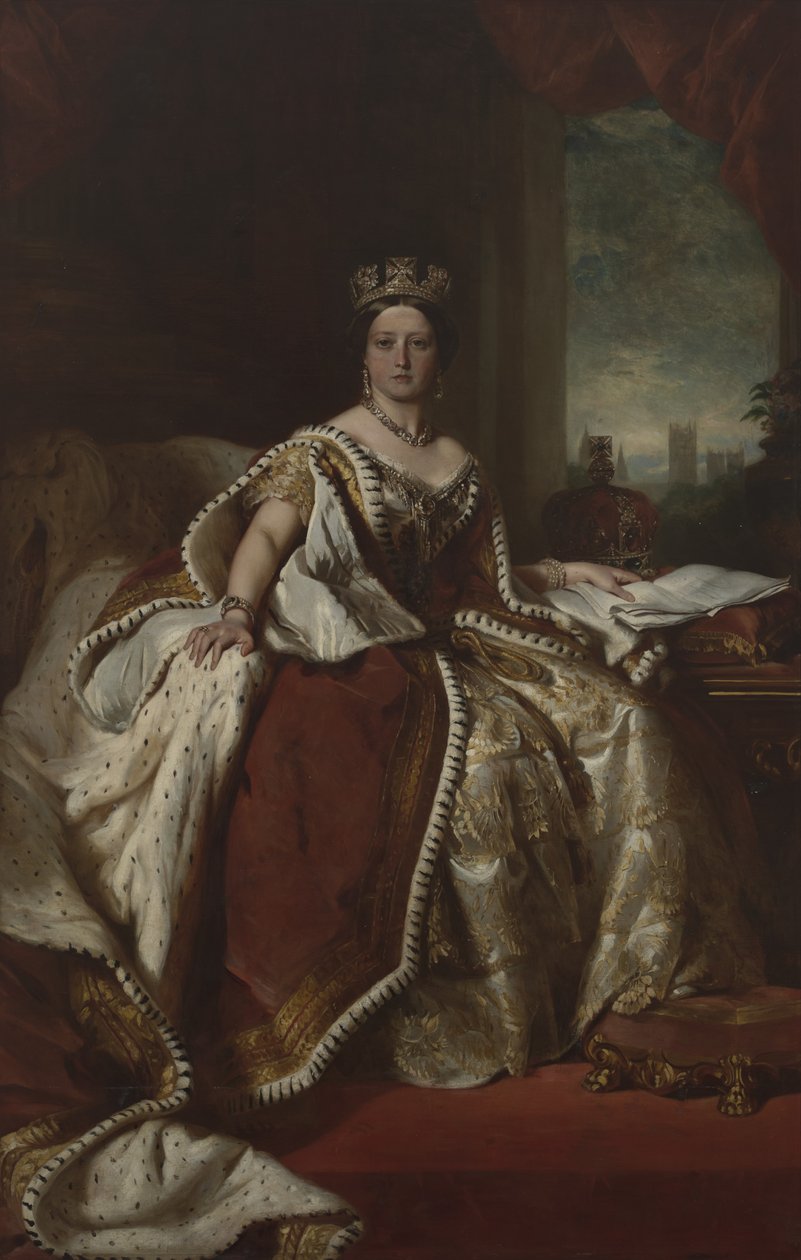 Królowa Wiktoria (1819-1901) autorstwa after Franz Xaver Winterhalter