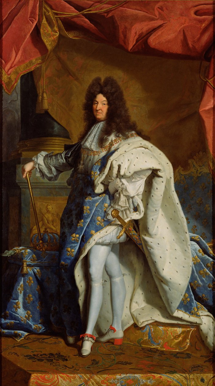 Portret Ludwika XIV autorstwa After Hyacinthe Rigaud