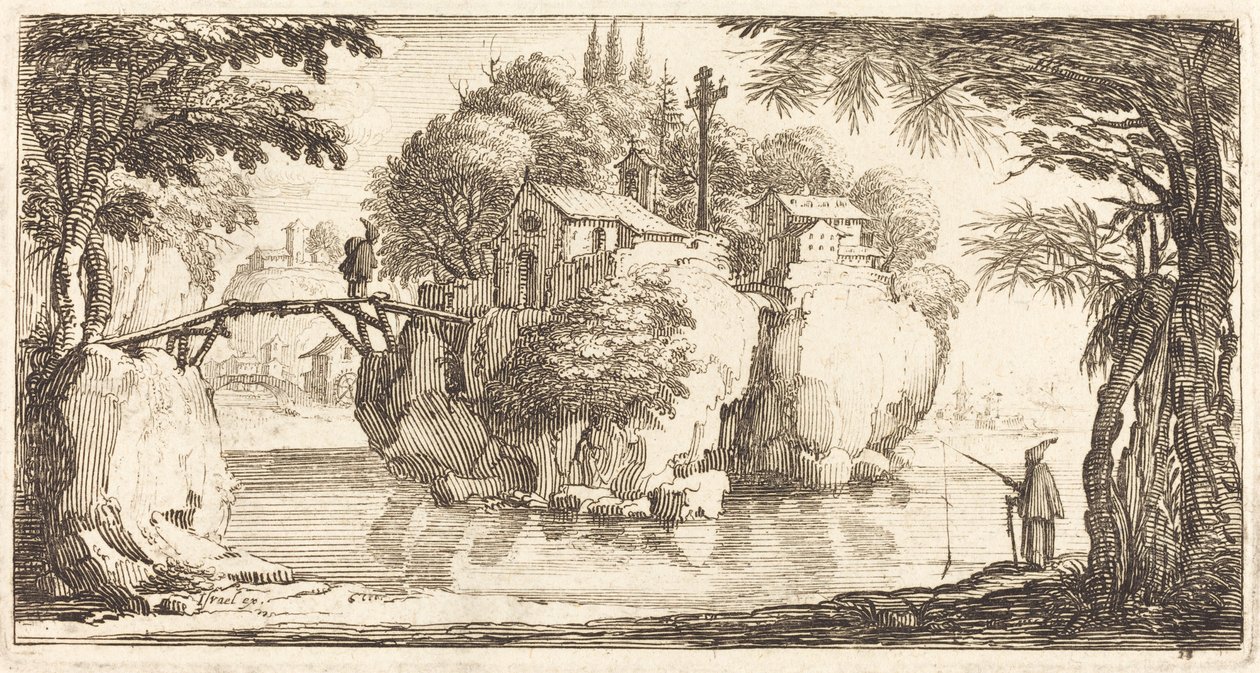 Krajobraz autorstwa After Jacques Callot