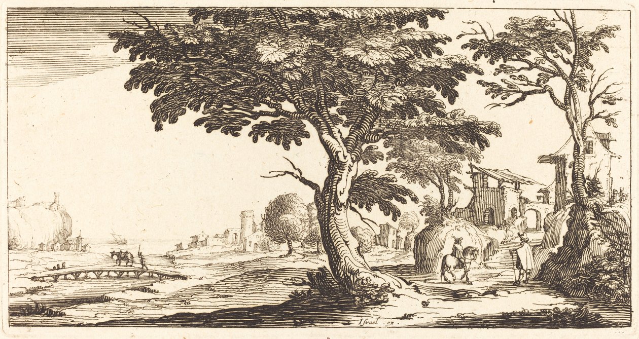 Krajobraz autorstwa After Jacques Callot