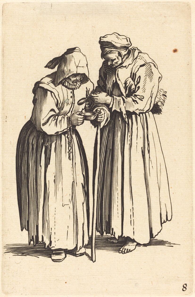 Dwie żebraczki autorstwa After Jacques Callot