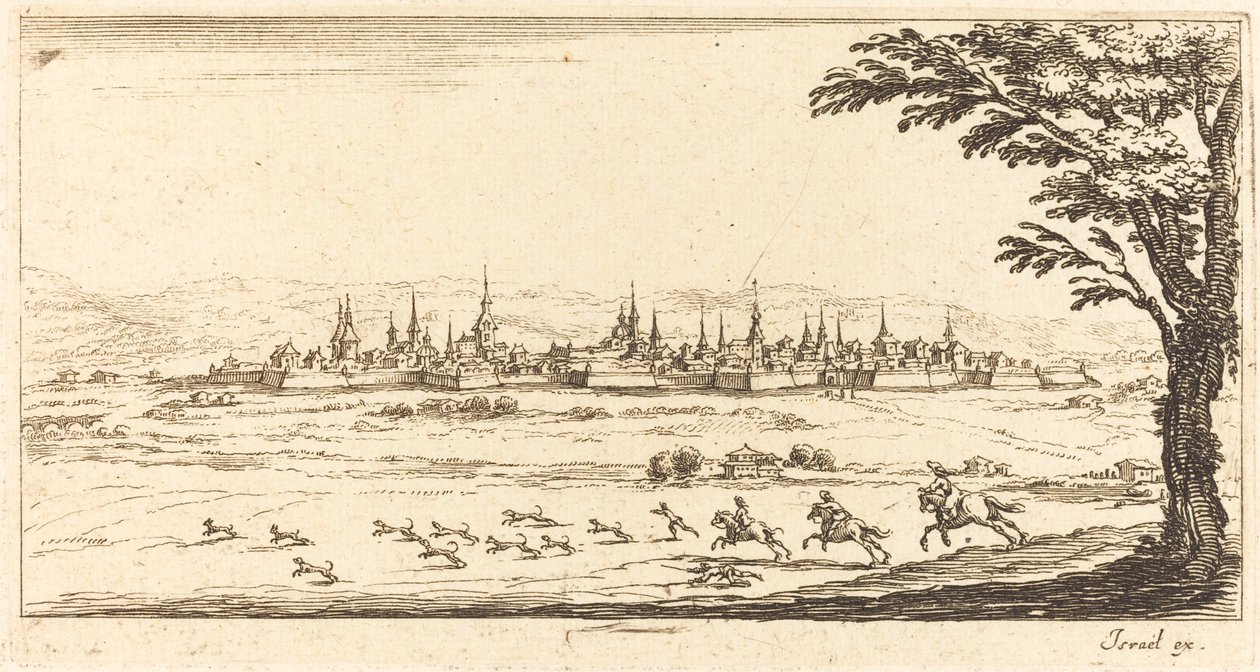 Widok Nancy autorstwa After Jacques Callot