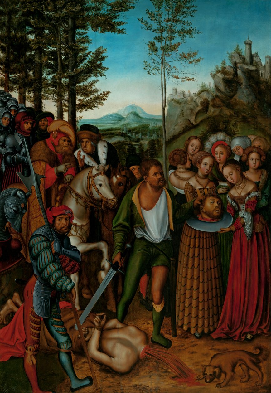 Ścięcie Jana Chrzciciela autorstwa after Lucas Cranach the Elder