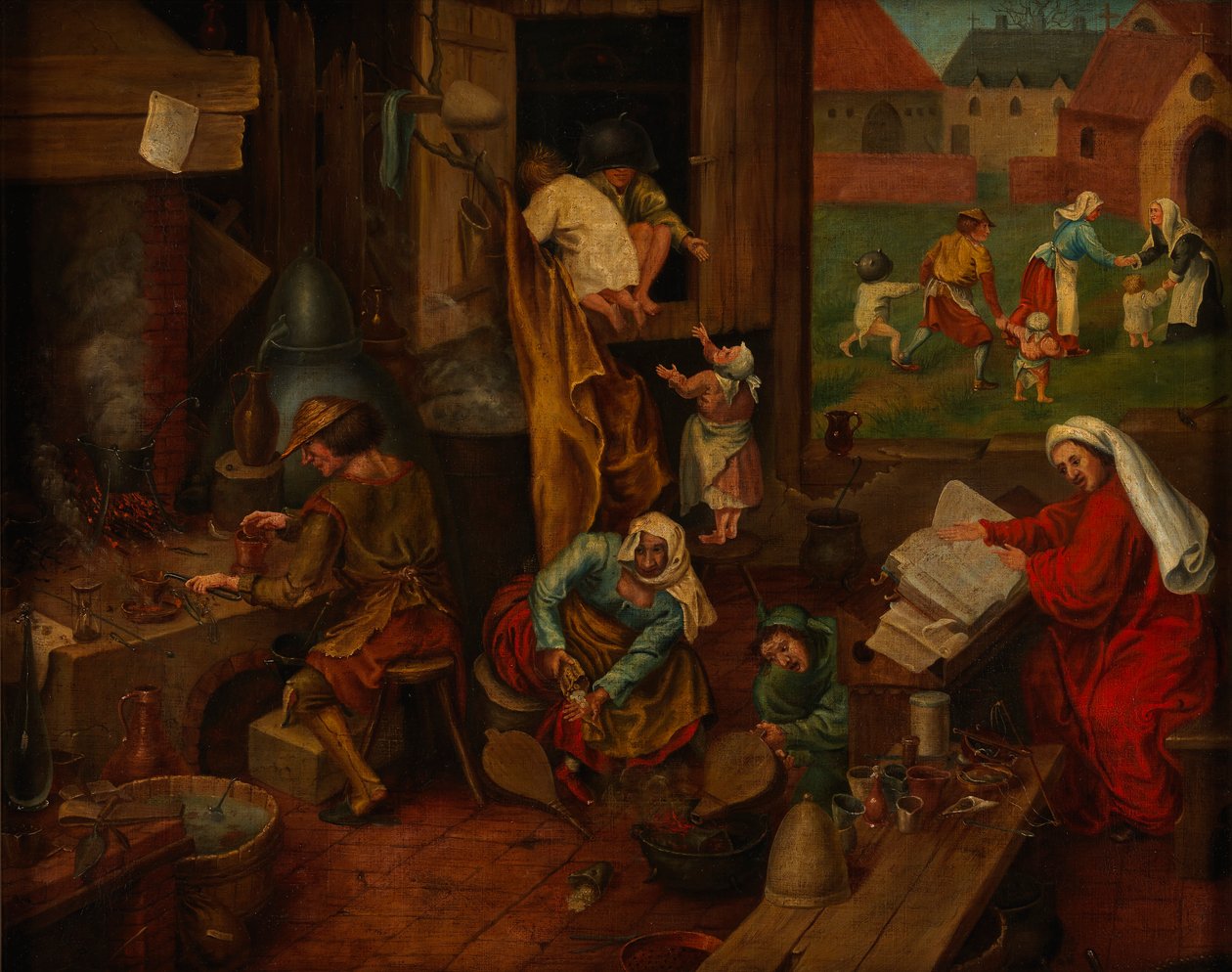 Alchemik autorstwa After Pieter Brueghel the Elder