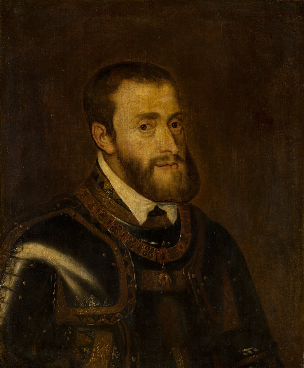 Portret cesarza Karola V (1500-1558) autorstwa after Titian