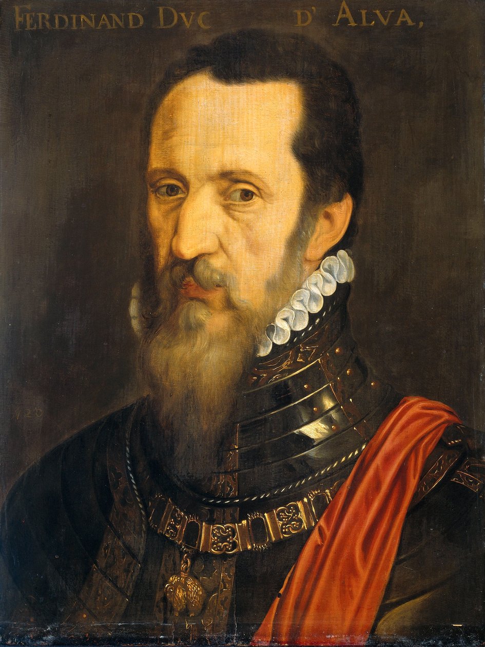 Portret Fernanda Álvareza de Toledo (1507-1582), księcia Alba autorstwa After Willem Key