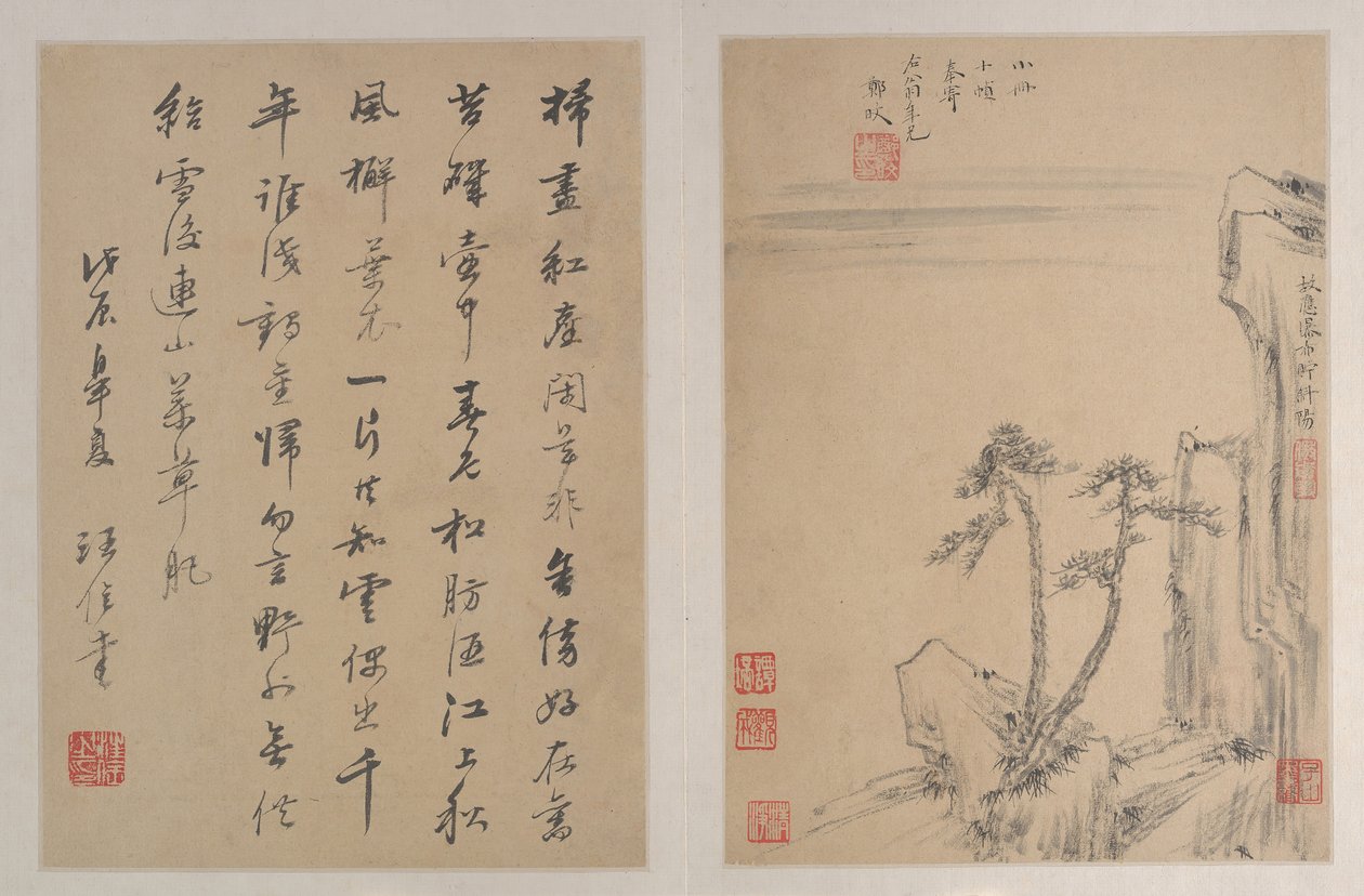 Pejzaże, dat. 1688. autorstwa After Zheng Min