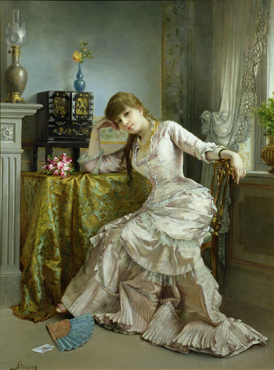 Portret młodej kobiety autorstwa Agapit Stevens