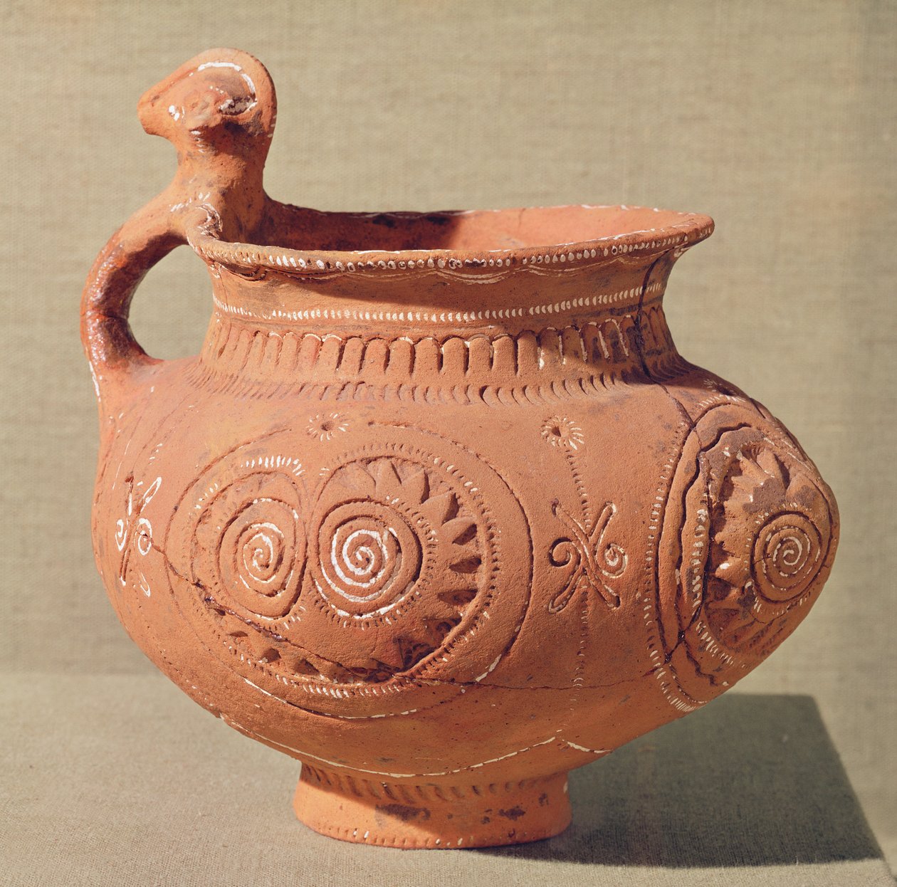 Wazon pogrzebowy z antropomorficznym uchwytem autorstwa Age Bronze