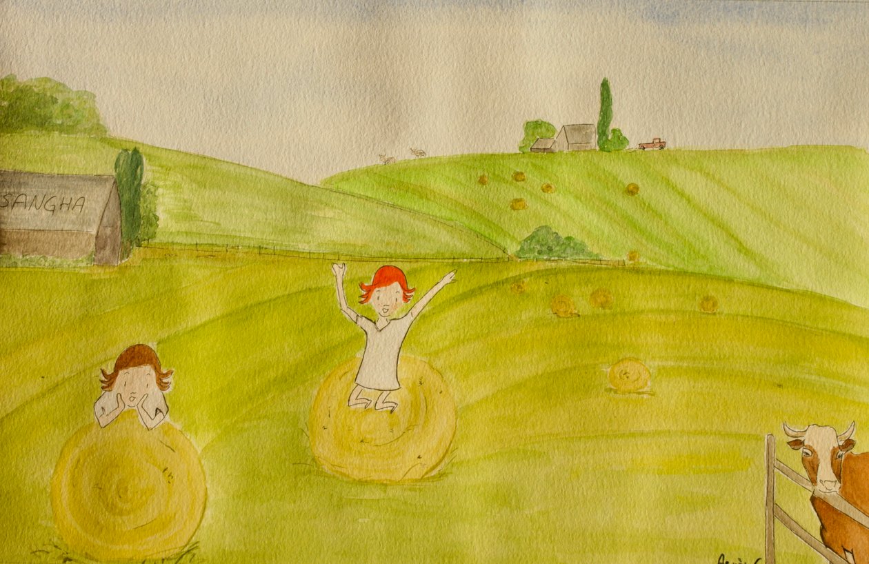 Podróż, Dordogne, 2015, akwarela na papierze autorstwa Agnes Girardon
