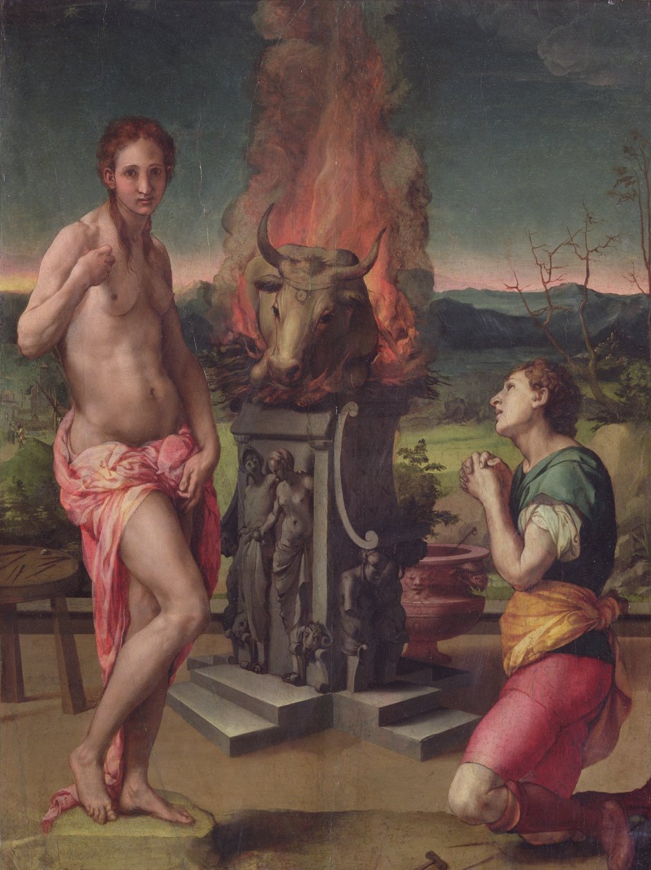 Galatea i Pigmalion, ok.1529 autorstwa Agnolo Bronzino