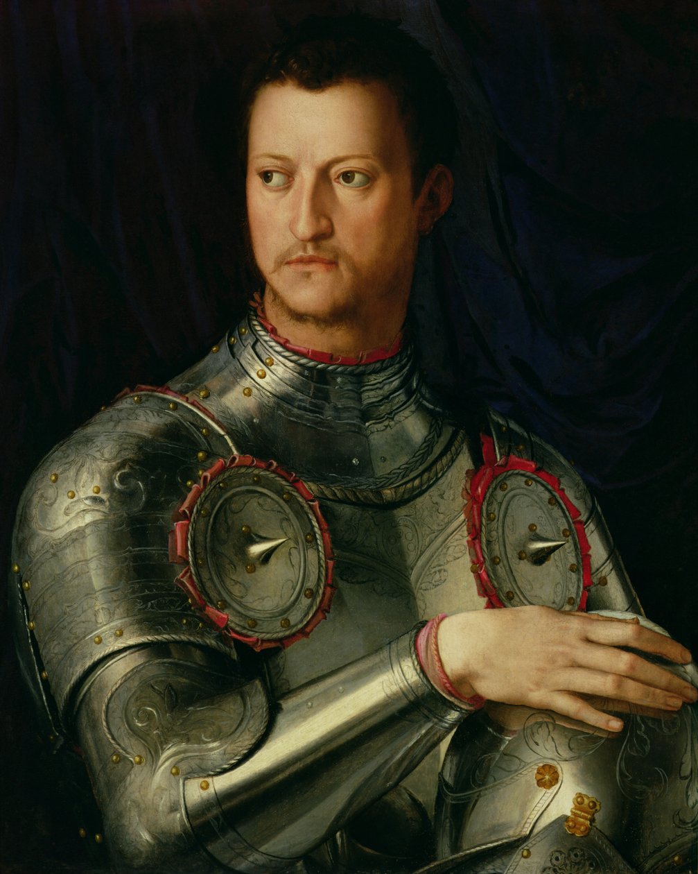 Portret Cosimo I (1519-74) de Medici (tempera na desce) autorstwa Agnolo Bronzino