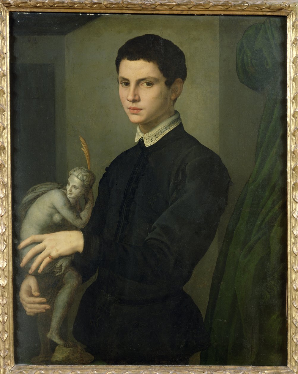 Portret rzeźbiarza, prawdopodobnie Baccio Bandinelli (1493-1560) autorstwa Agnolo Bronzino
