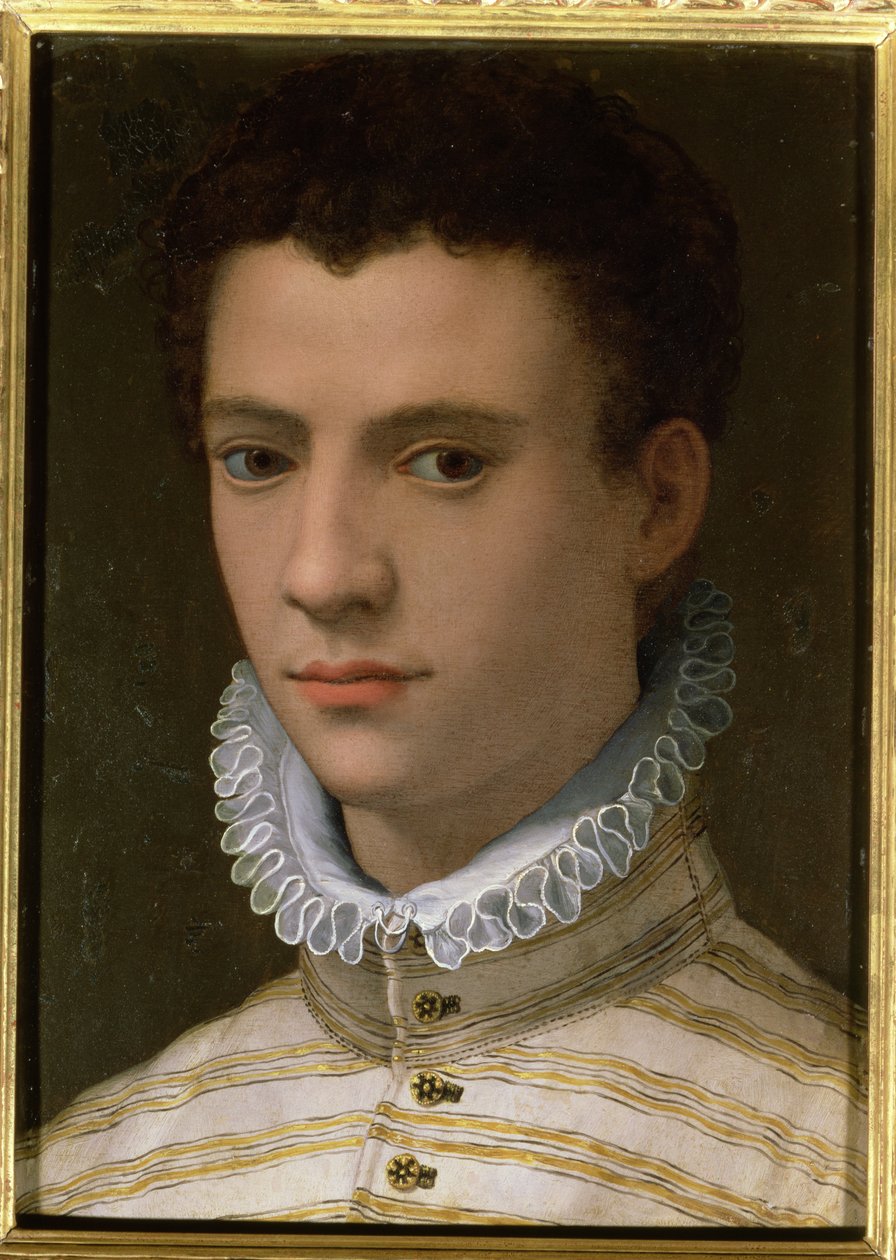 Portret młodzieńca (olej na miedzi) autorstwa Agnolo Bronzino